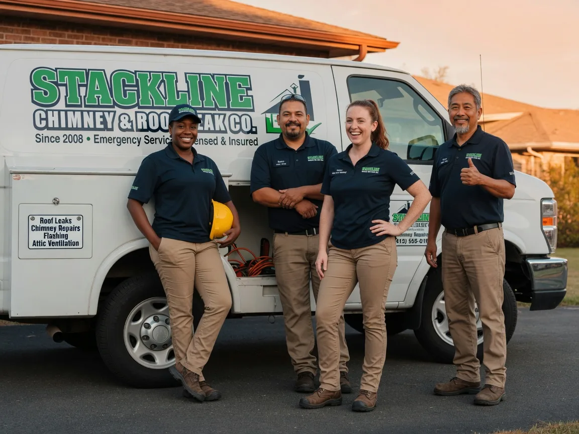 Chimney flashing repair company in Easton, IL